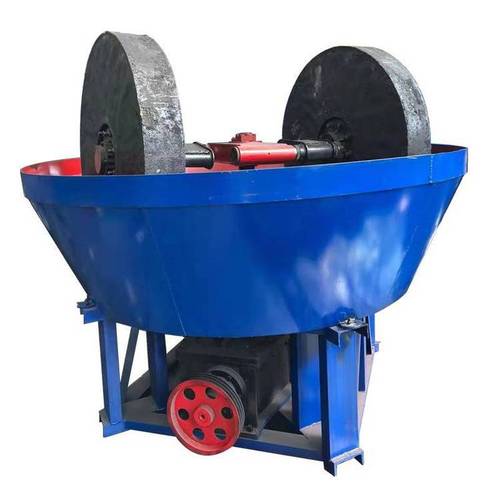 重型碾金机  1100型双轮水碾金矿设备 维护方便 效益好